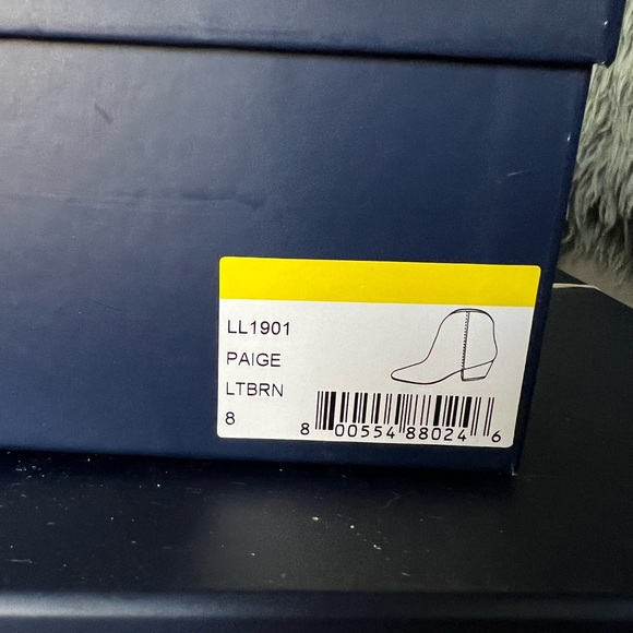 $158 Splendid Paige Western Boot ANKLE BOOTIE SUEDE light camel brown - Picture 8 of 10